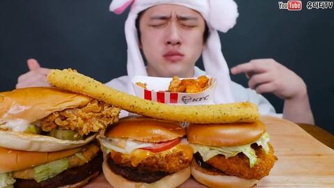 网红韩国小哥吃汉堡,美味诱惑引发网友热议